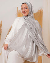 Satin chiffon scarf